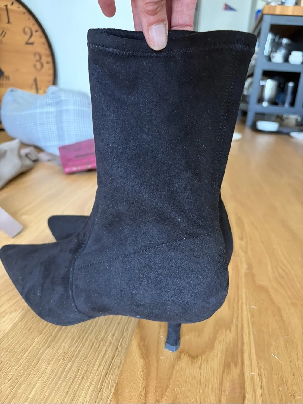 Black Pointed Toe Women's Ankle Boots